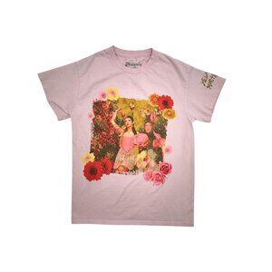 Melanie Martinez K-12 Pink Graphic T-Shirt With Floral Design Medium
